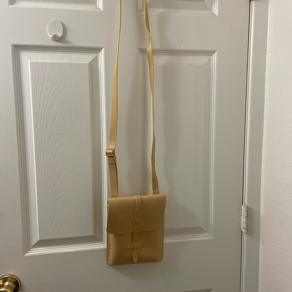 BECA By Joy Gryson Elegant Tan Crossbody Bag